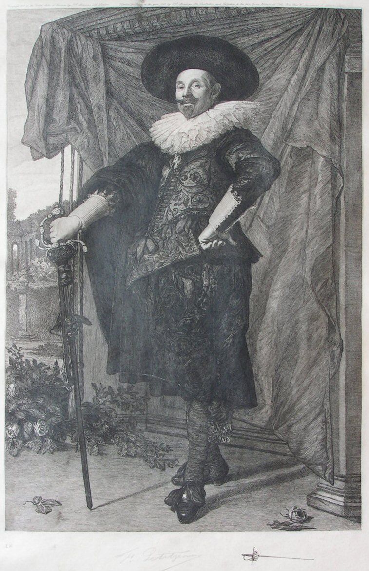 Etching - (Willem van Heythuysen in 1625)